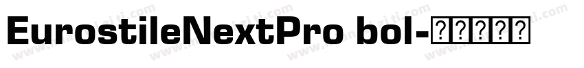 EurostileNextPro bol字体转换
